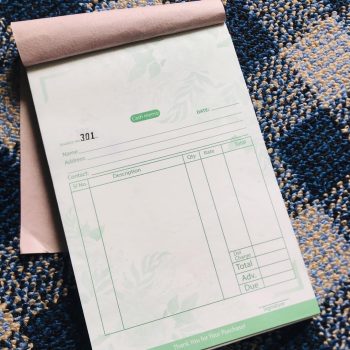 Customize 2 Color Cash Memo