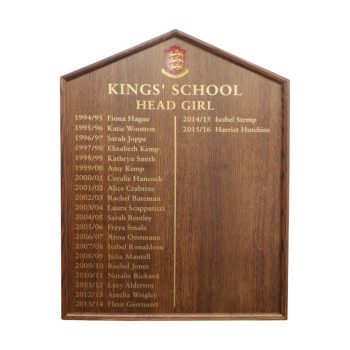 Wooden Honor Board