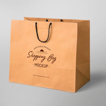 Kraft Paper 1 Color Shopping Bag